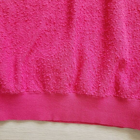 Free People Found My Friend Pullover S Pink Pebbled Textured Dolan Sleeve... - Picture 4 of 8